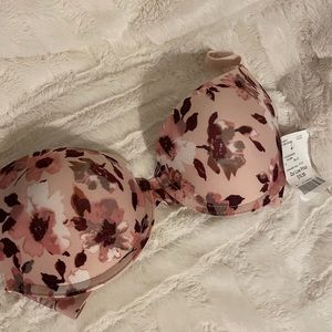 Never worn blush/burgundy wire bra!